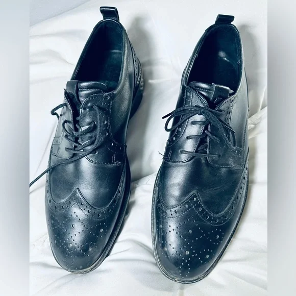 Ecco Shoes Ecco Made In Portugal Men Black Oxford Lace Shoes